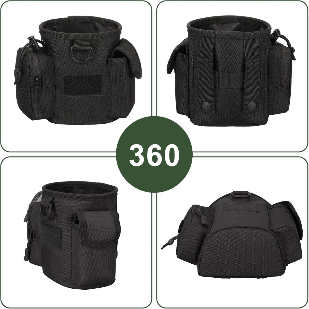 Dog Treat Pouch, Quick-Access Training Bag with Multiple Storage Compartments - Homvista