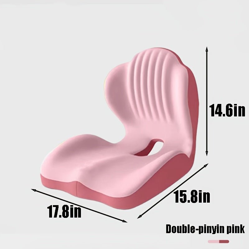 Ergonomic Lumbar Support Cushion, Memory Foam Back Pillow for Office & Car - Homvista