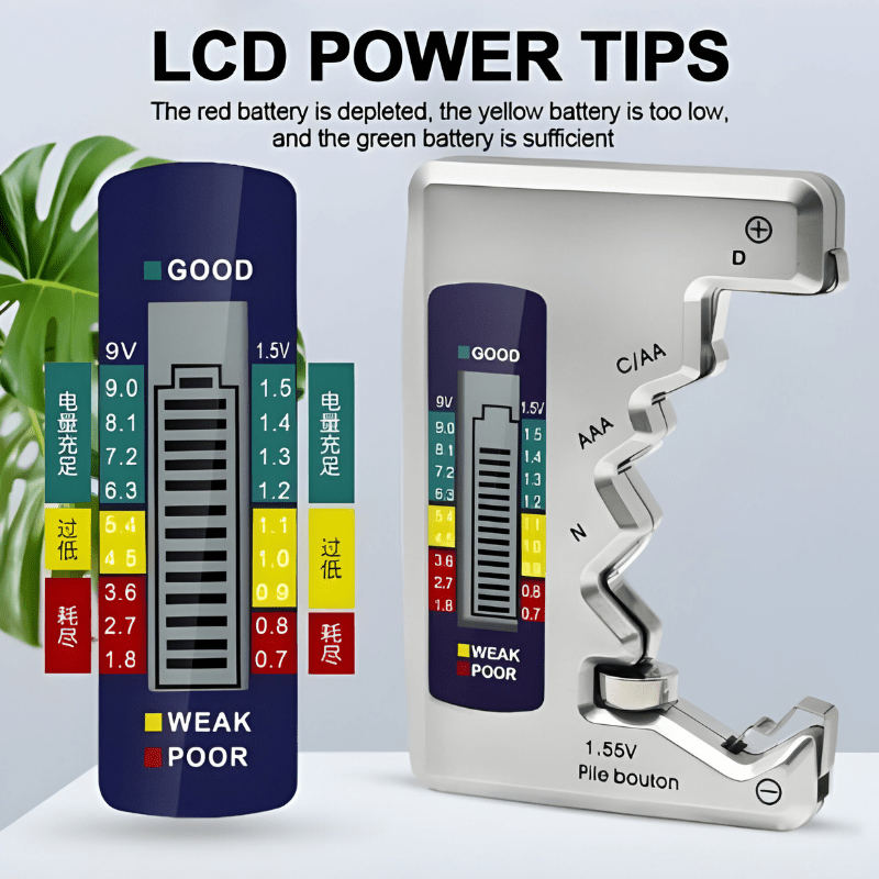 Universal Digital Battery Tester - Homvista