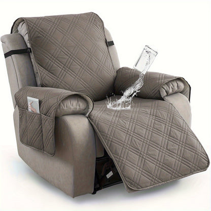 100% Waterproof Recliner Chair Cover, Non-Slip Furniture Protector with Pockets - Homvista