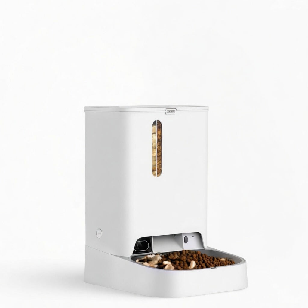 Smart Pet Feeder with Camera, Dual-Hopper Automatic Feeder with Pet Recognition & Meal Tracking - Homvista