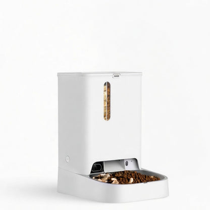 Smart Pet Feeder with Camera, Dual-Hopper Automatic Feeder with Pet Recognition & Meal Tracking - Homvista