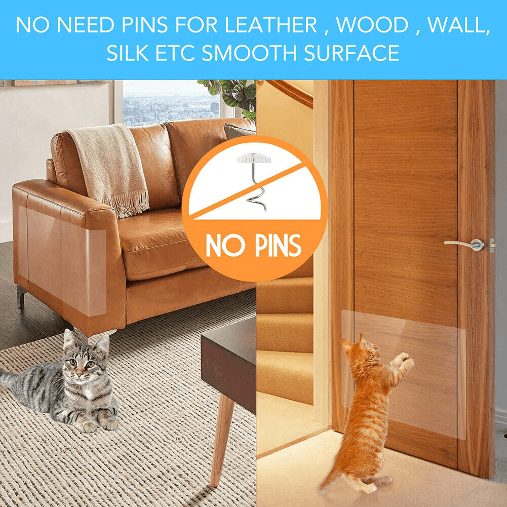 8PC Cat Scratch Furniture Protector Guards Anti-Scratch Couch Protector Pads - Homvista
