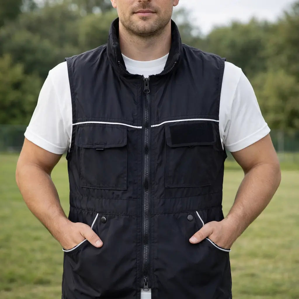 Dog Training Vest for Handlers, Utility Pocket Vest with Breathable Mesh & Reflective Details - Homvista