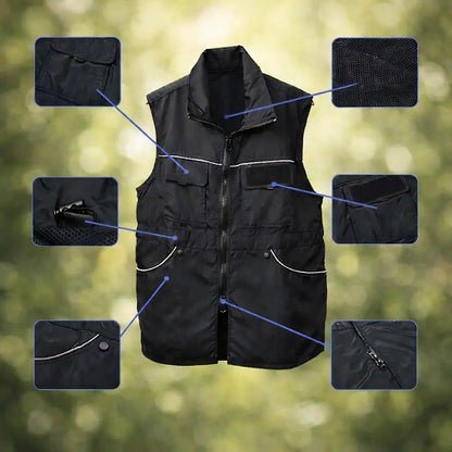 Dog Training Vest for Handlers, Utility Pocket Vest with Breathable Mesh & Reflective Details - Homvista