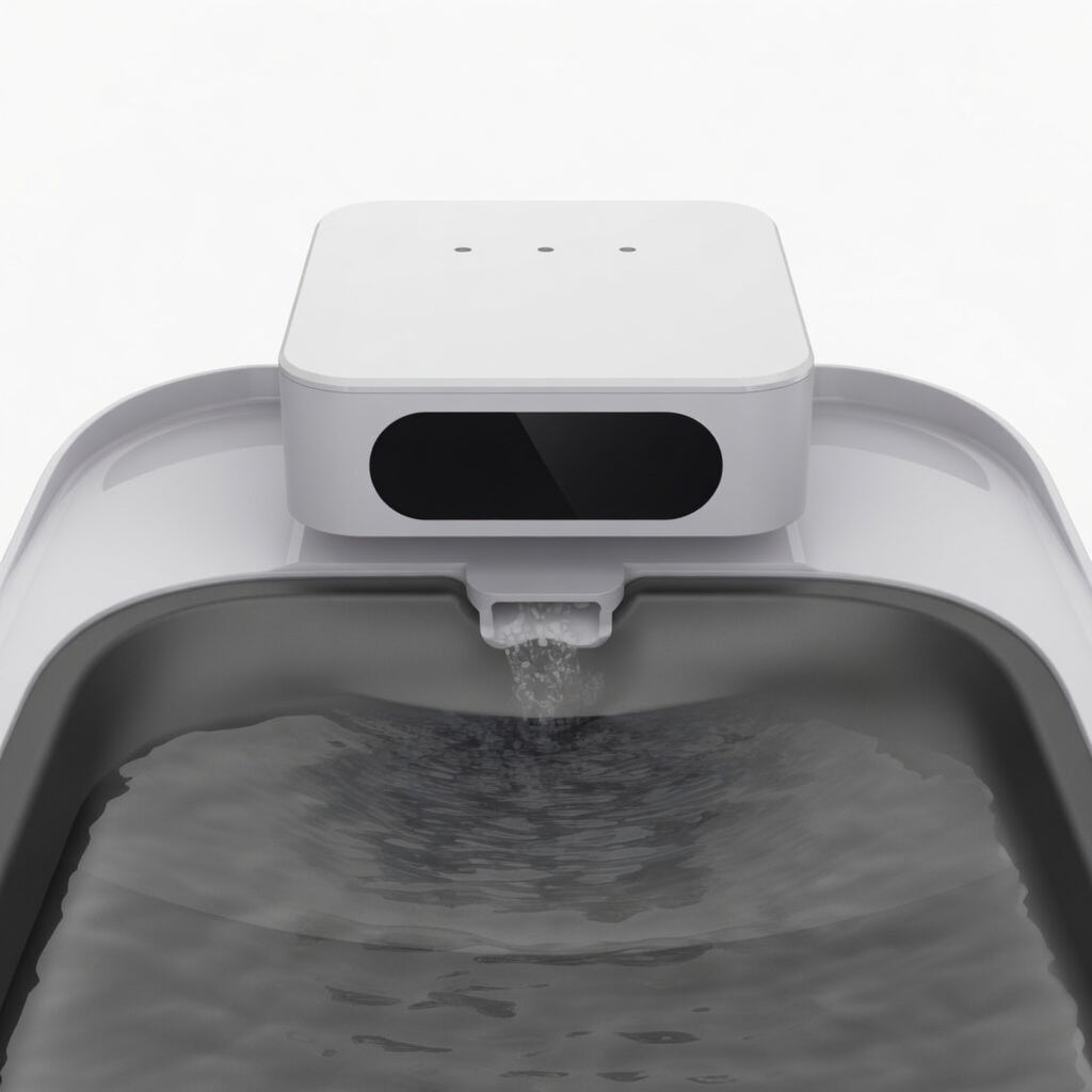Cordless Pet Water Fountain with Bluetooth App, 3 Drinking Modes, Stainless Tray & 5 Filters - Homvista