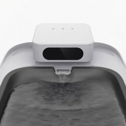 Cordless Pet Water Fountain with Bluetooth App, 3 Drinking Modes, Stainless Tray & 5 Filters - Homvista
