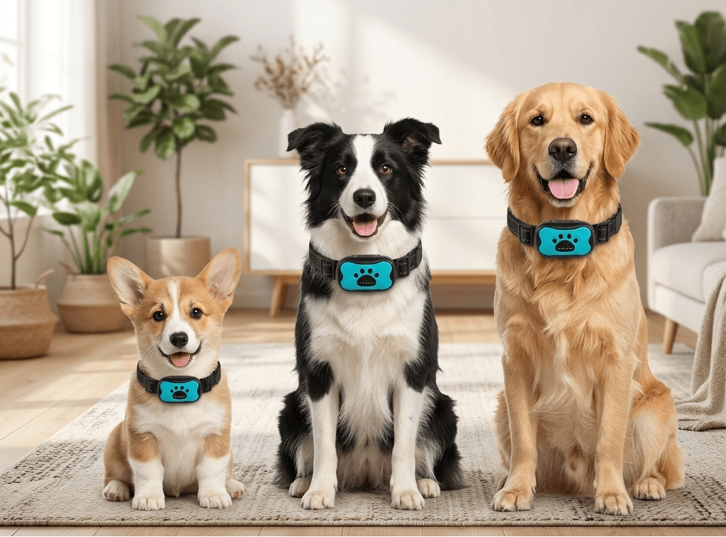 Anti-Bark Collar for Dogs, Automatic Sound & Vibration Bark Collar with Adjustable Sensitivity - Homvista
