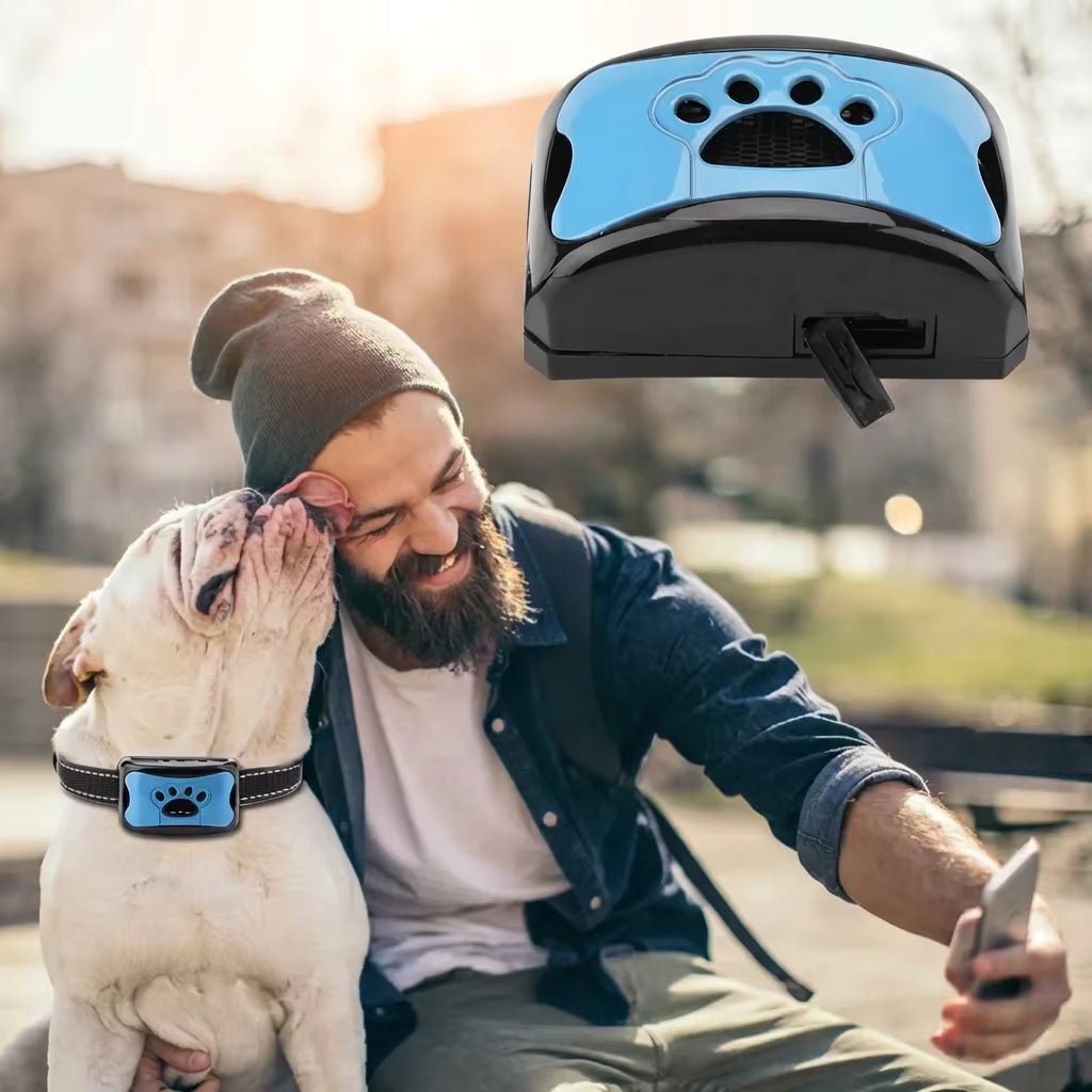 Anti-Bark Collar for Dogs, Rechargeable Vibration & Ultrasound Collar with 7 Adjustable Levels - Homvista