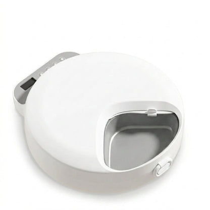 Automatic Cat Feeder, 4-Meal Wet & Dry Food Dispenser with Ice Packs & Cordless Design - Homvista