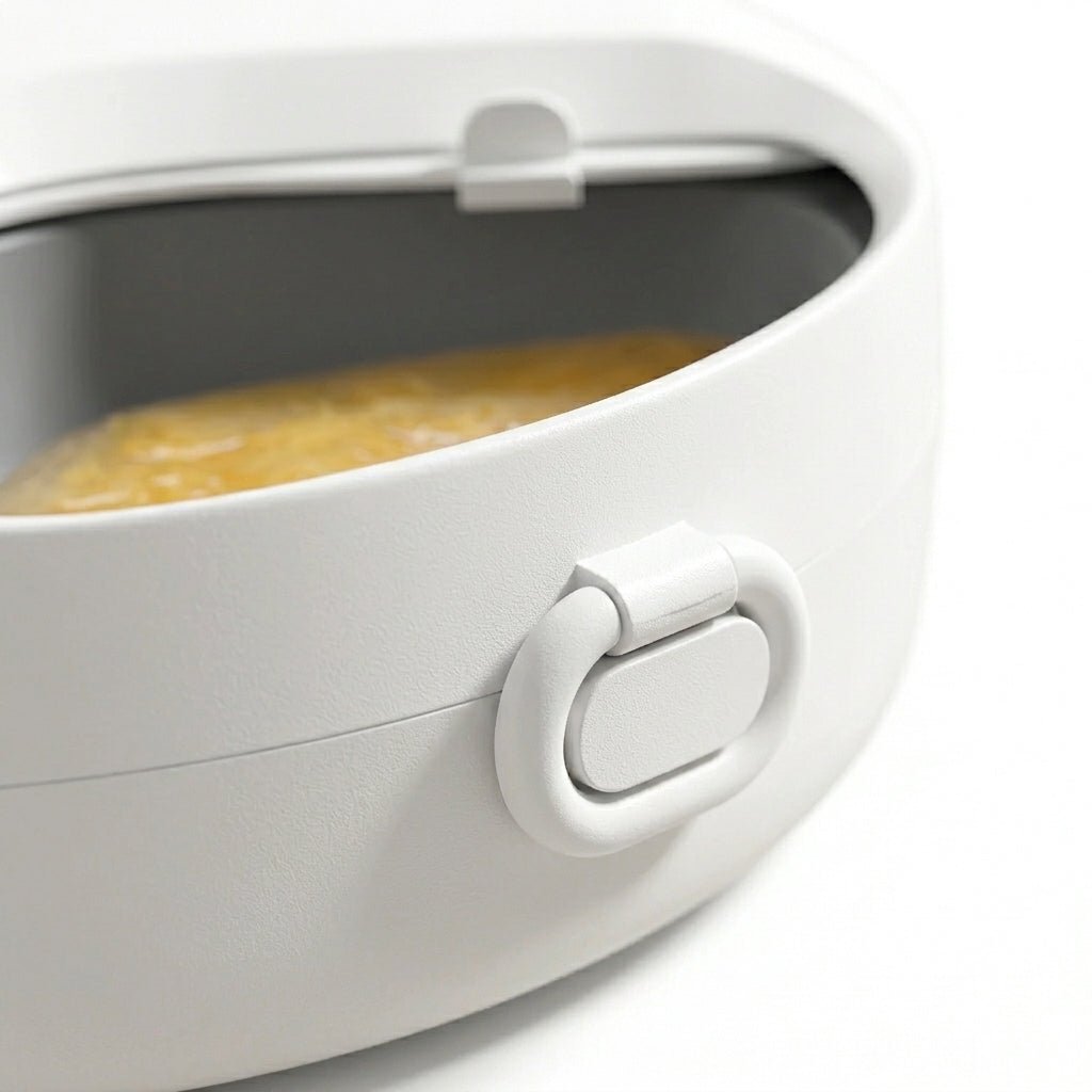Automatic Cat Feeder, 4-Meal Wet & Dry Food Dispenser with Ice Packs & Cordless Design - Homvista