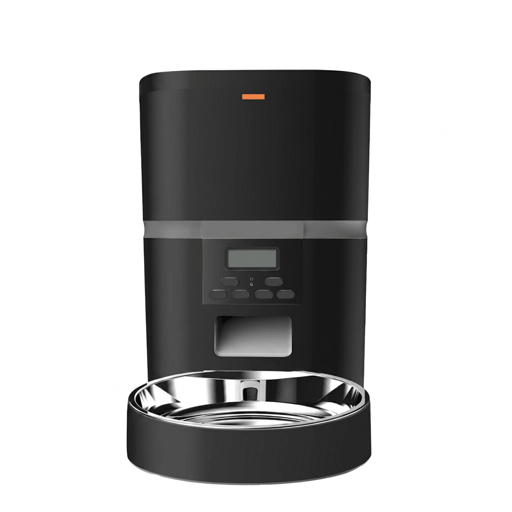 Automatic Cat Feeder, Programmable Timed Food Dispenser with 4 Meals/Day, Single or Dual Bowl - Homvista