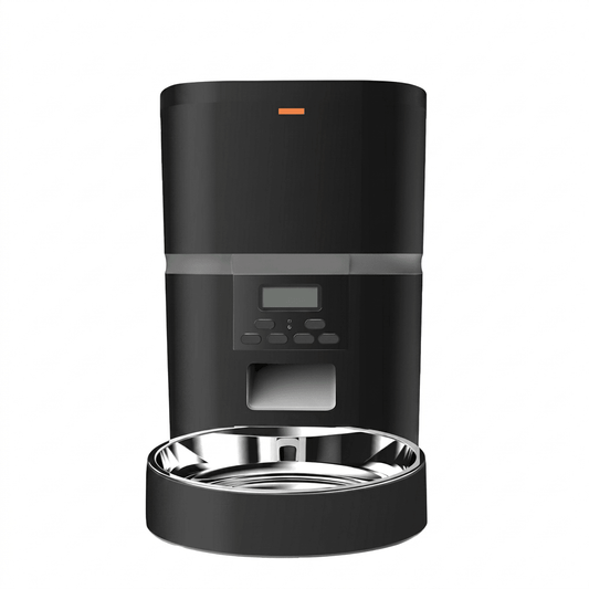 Automatic Cat Feeder, Programmable Timed Food Dispenser with 4 Meals/Day, Single or Dual Bowl - Homvista
