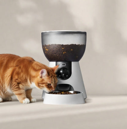 Automatic Cat Feeder with 2K Camera, 4L WiFi Pet Feeder with 160° View & Two-Way Audio - Homvista