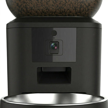 Automatic Cat Feeder with Camera, 2.11-Gal WiFi Pet Feeder with 1080p Video & 10 Meals/Day - Homvista