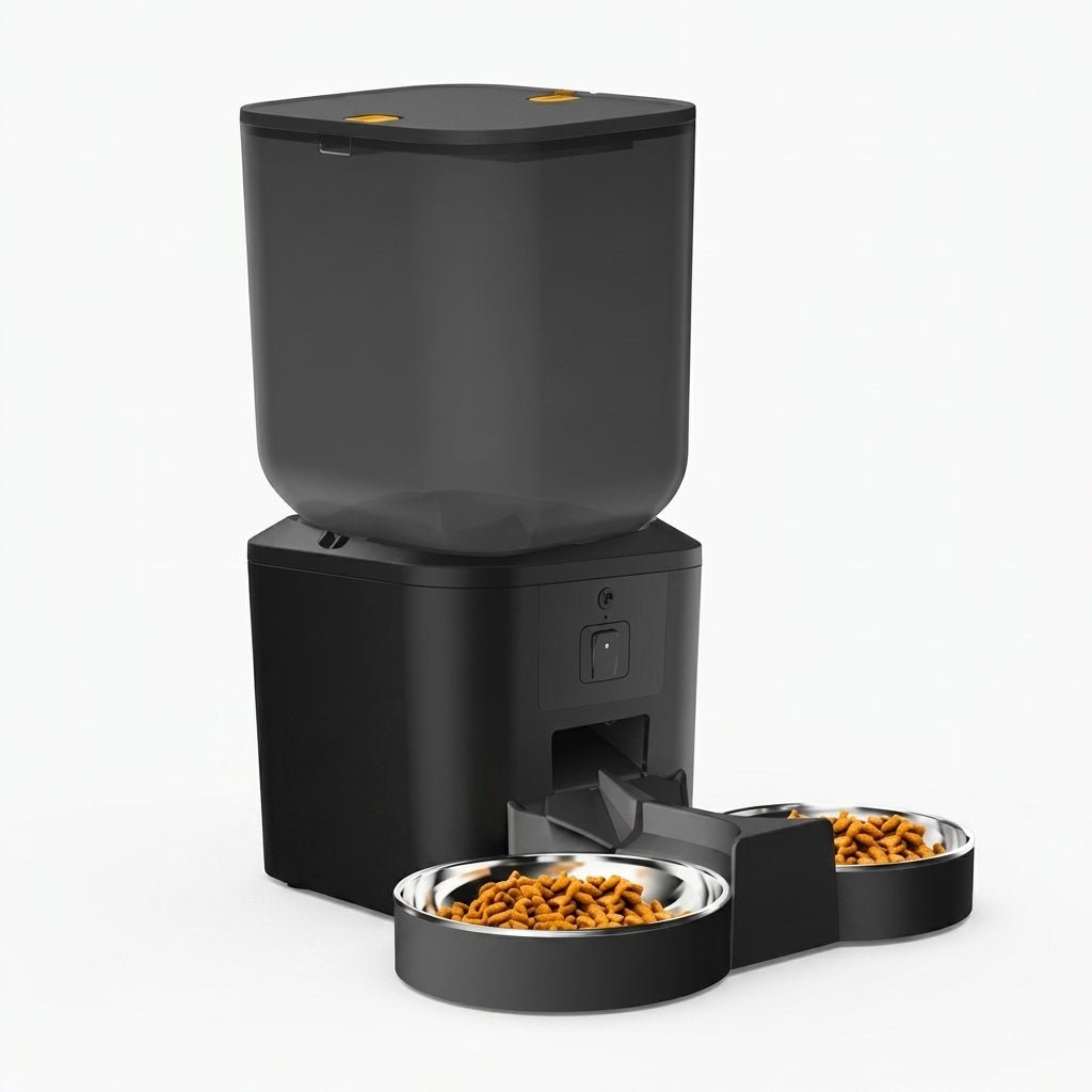 Automatic Cat Feeder with Camera, 2.11-Gal WiFi Pet Feeder with 1080p Video & 10 Meals/Day - Homvista