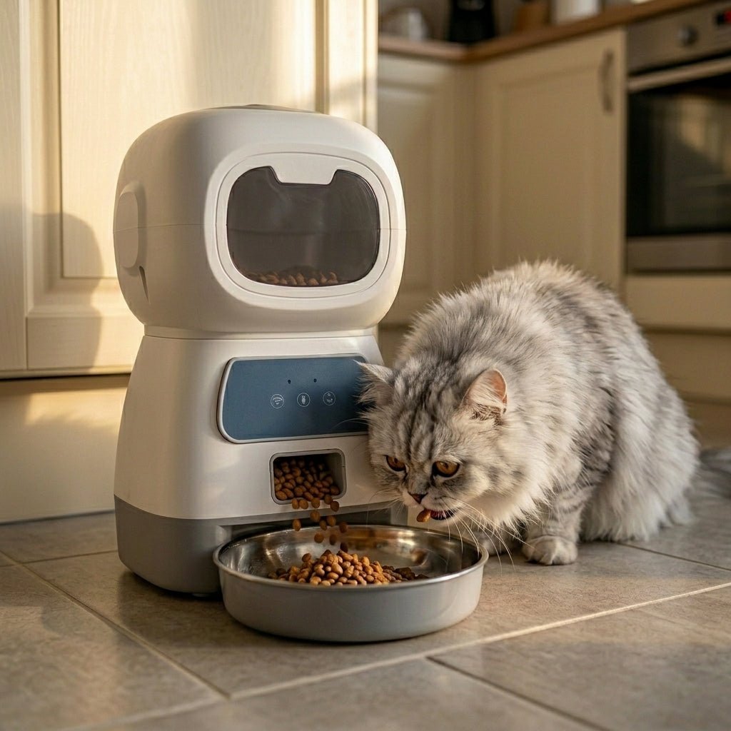 Automatic Pet Feeder, 3.5L WiFi Cat & Dog Food Dispenser with 4 Meals/Day & Voice Recording - Homvista