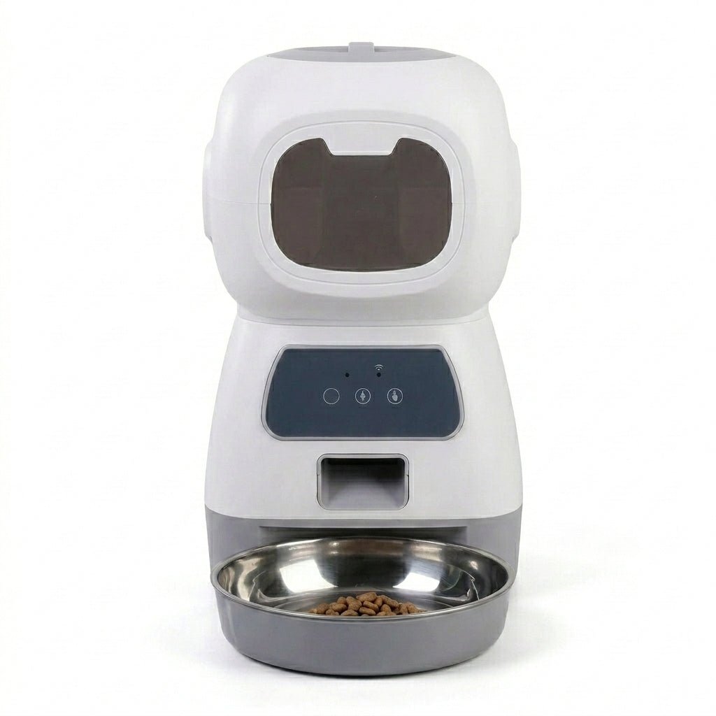Automatic Pet Feeder, 3.5L WiFi Cat & Dog Food Dispenser with 4 Meals/Day & Voice Recording - Homvista