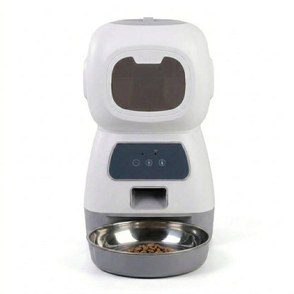 Automatic Pet Feeder, 3.5L WiFi Cat & Dog Food Dispenser with 4 Meals/Day & Voice Recording - Homvista