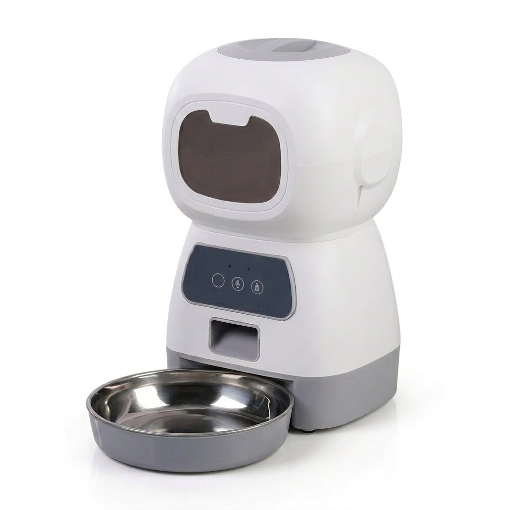 Automatic Pet Feeder, 3.5L WiFi Cat & Dog Food Dispenser with 4 Meals/Day & Voice Recording - Homvista