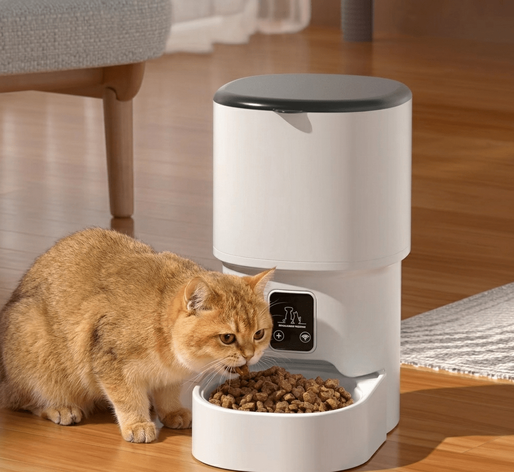 Automatic Pet Feeder, 4L WiFi Cat & Dog Food Dispenser with App Control - Homvista