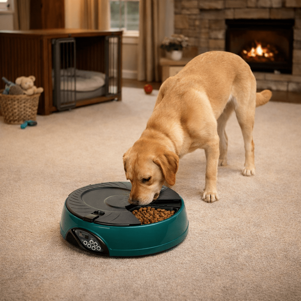 Automatic Pet Feeder, Timed Cat & Dog Food Dispenser with Adjustable Portion Control - Homvista