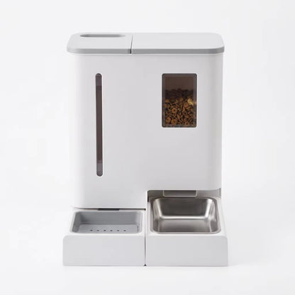 Automatic Pet Feeder & Waterer Set, WiFi Cat & Dog Feeding Station with App Control & Portion Settings - Homvista