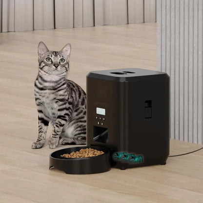 Automatic Pet Feeder, WiFi Cat & Dog Food Dispenser with Scheduled Portions & Button Control Options - Homvista