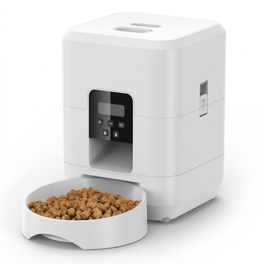 Automatic Pet Feeder, WiFi Cat & Dog Food Dispenser with Scheduled Portions & Button Control Options - Homvista