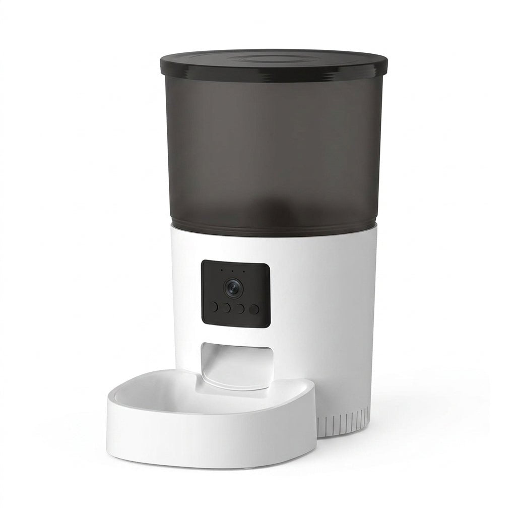 Automatic Pet Feeder with HD Camera, WiFi App Control & Voice Recording for Cats & Dogs - Homvista