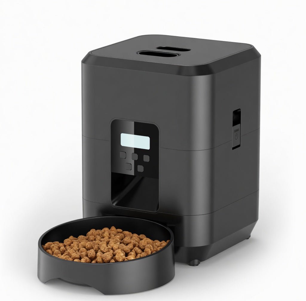Automatic Pet Food Dispenser, Adjustable Portion Feeder with WiFi App or Button Control - Homvista
