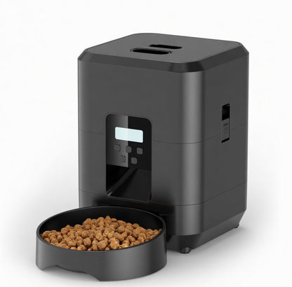 Automatic Pet Food Dispenser, Adjustable Portion Feeder with WiFi App or Button Control - Homvista