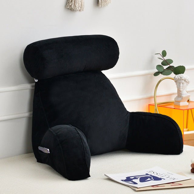 Backrest Pillow With Arms & Adjustable Headrest - Homvista