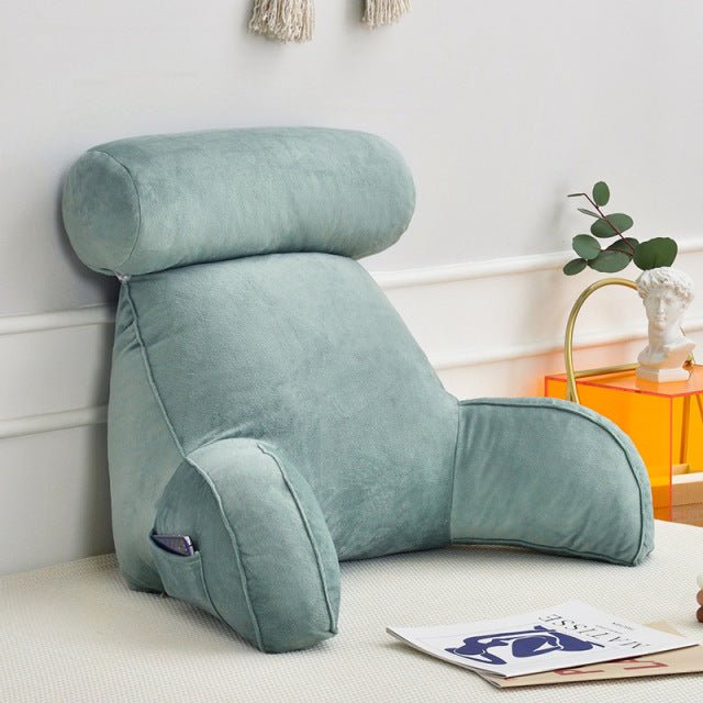 Backrest Pillow With Arms & Adjustable Headrest - Homvista
