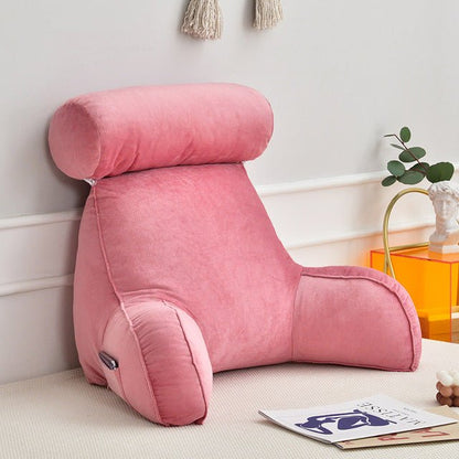 Backrest Pillow With Arms & Adjustable Headrest - Homvista