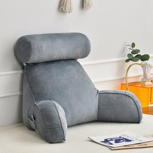 Backrest Pillow With Arms & Adjustable Headrest - Homvista