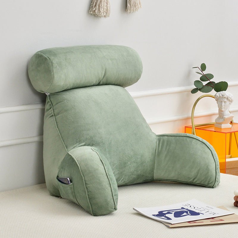 Backrest Pillow With Arms & Adjustable Headrest - Homvista