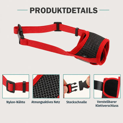 Basket Dog Muzzle, Breathable Adjustable Muzzle for Biting, Panting & Drinking - Homvista