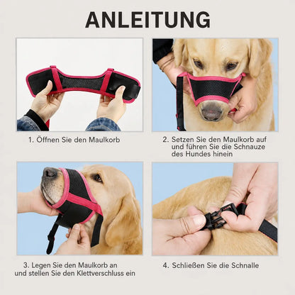 Basket Dog Muzzle, Breathable Adjustable Muzzle for Biting, Panting & Drinking - Homvista