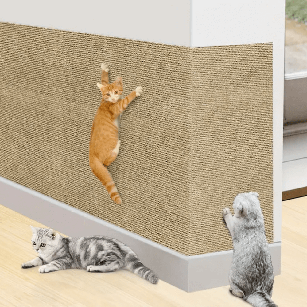 Cat Scratch Pad for Furniture, Adjustable Sofa Scratcher Mat with Straps, Multiple Lengths - Homvista