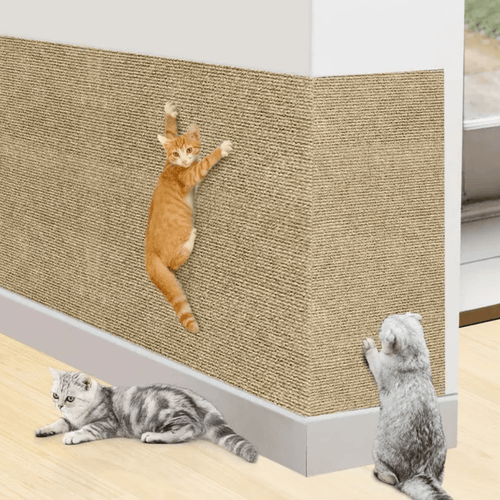 Cat Scratch Pad for Furniture, Adjustable Sofa Scratcher Mat with Straps, Multiple Lengths - Homvista