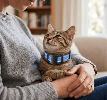 Cat Training Collar with Remote, Rechargeable Adjustable Behavior Training Collar - Homvista