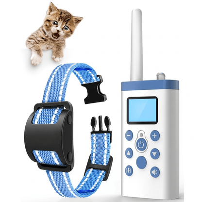 Cat Training Collar with Remote, Rechargeable Adjustable Behavior Training Collar - Homvista