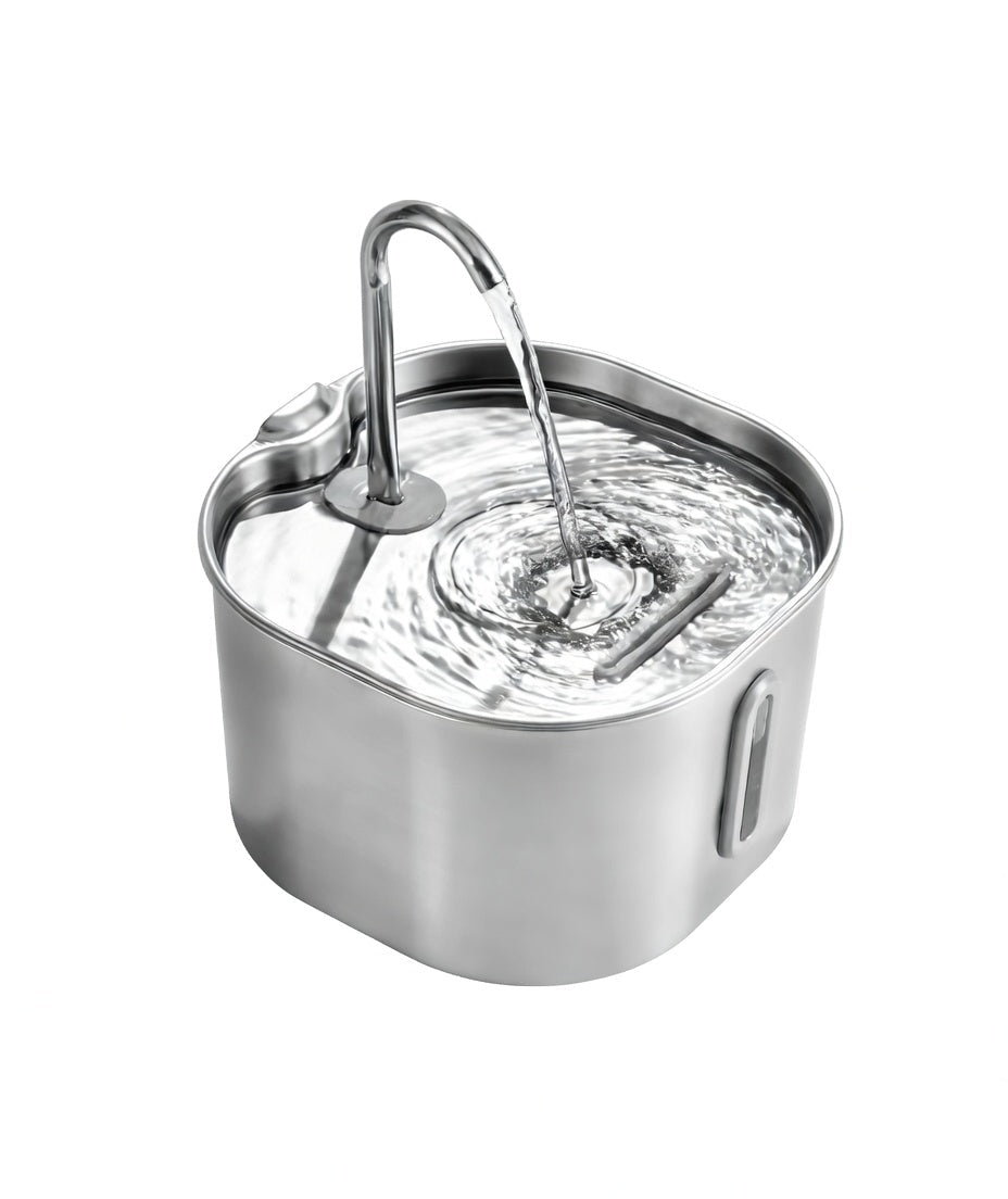 Cat Water Fountain, 2.2L Compact Filtered Pet Fountain with Quiet Easy-Clean Design - Homvista