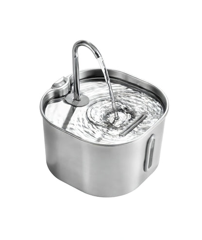 Cat Water Fountain, 2.2L Compact Filtered Pet Fountain with Quiet Easy-Clean Design - Homvista