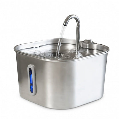 Cat Water Fountain, 2.2L Compact Filtered Pet Fountain with Quiet Easy-Clean Design - Homvista