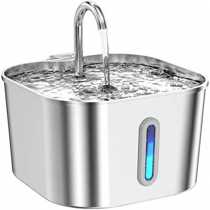 Cat Water Fountain, 2.2L Compact Filtered Pet Fountain with Quiet Easy-Clean Design - Homvista