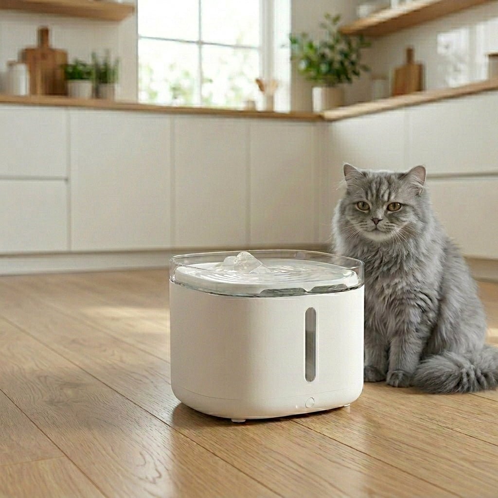Cat Water Fountain, 3.2L Cordless Pet Fountain with Motion Sensor, 5000mAh Battery & 3 Modes - Homvista