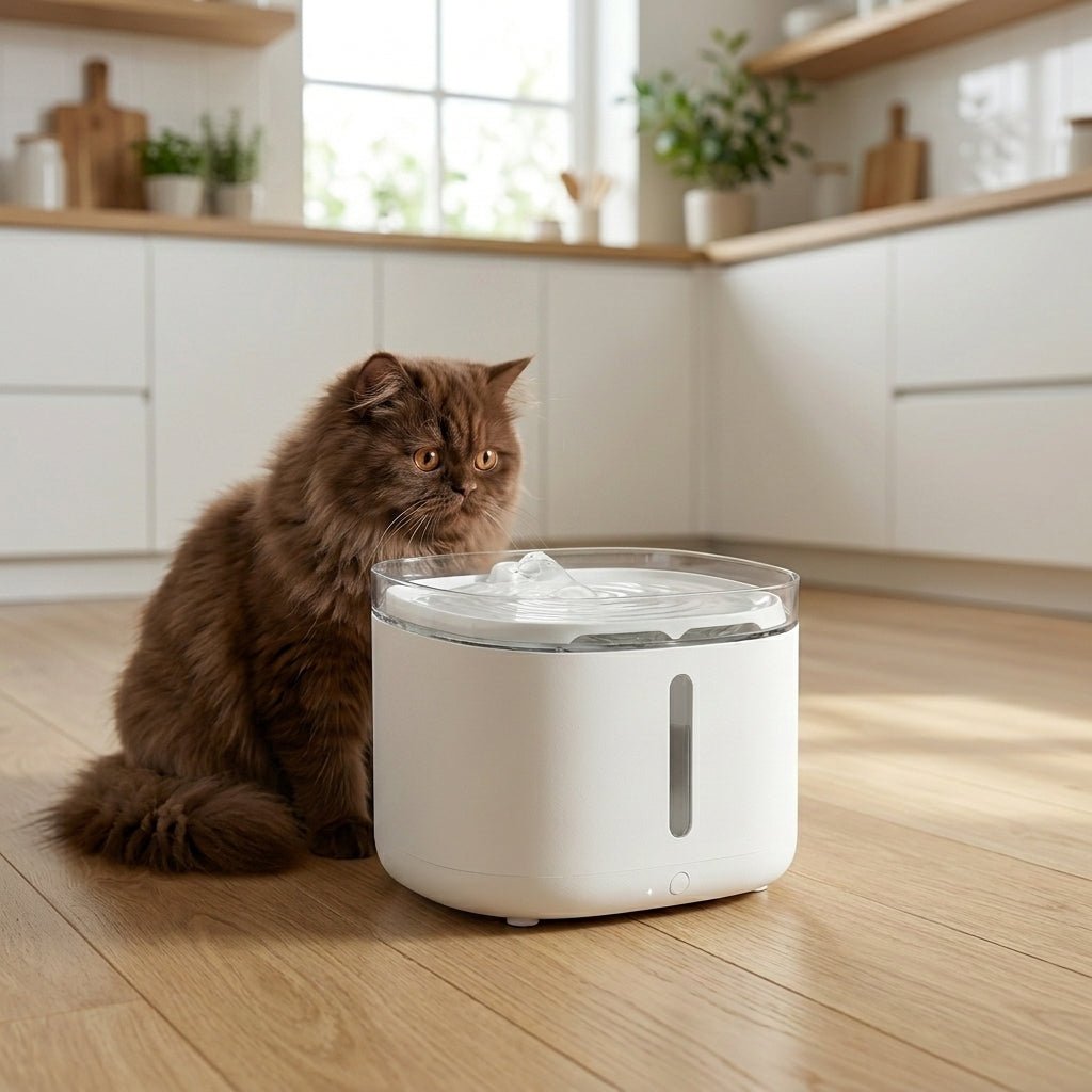 Cat Water Fountain, 3.2L Cordless Pet Fountain with Motion Sensor, 5000mAh Battery & 3 Modes - Homvista