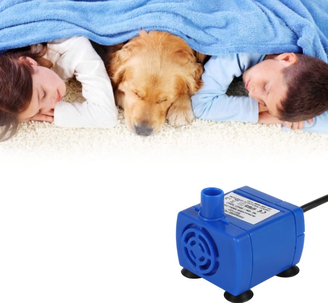 Ceramic Cat Water Fountain, 2.1L Pet Fountain with Dual Filtration & Quiet 2W Pump - Homvista